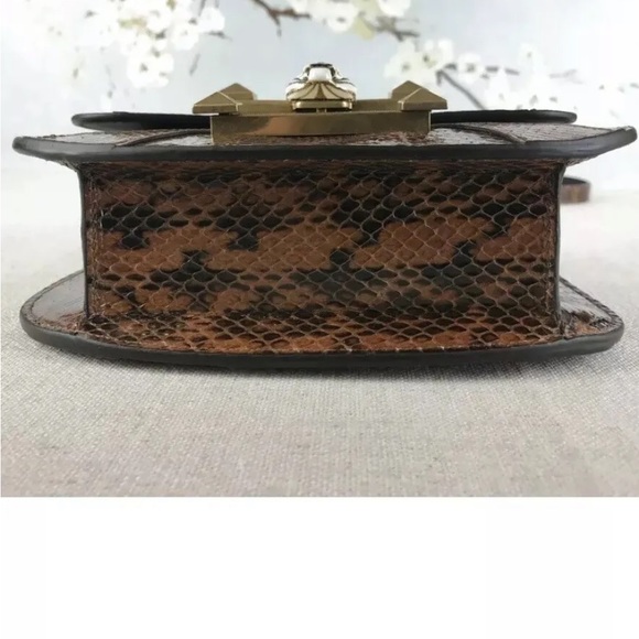 GUCCI Brown Snakeskin Leather Osiride Flap Crossbody Bag NEW WITH TAGS! Box! Bag - Picture 7 of 13